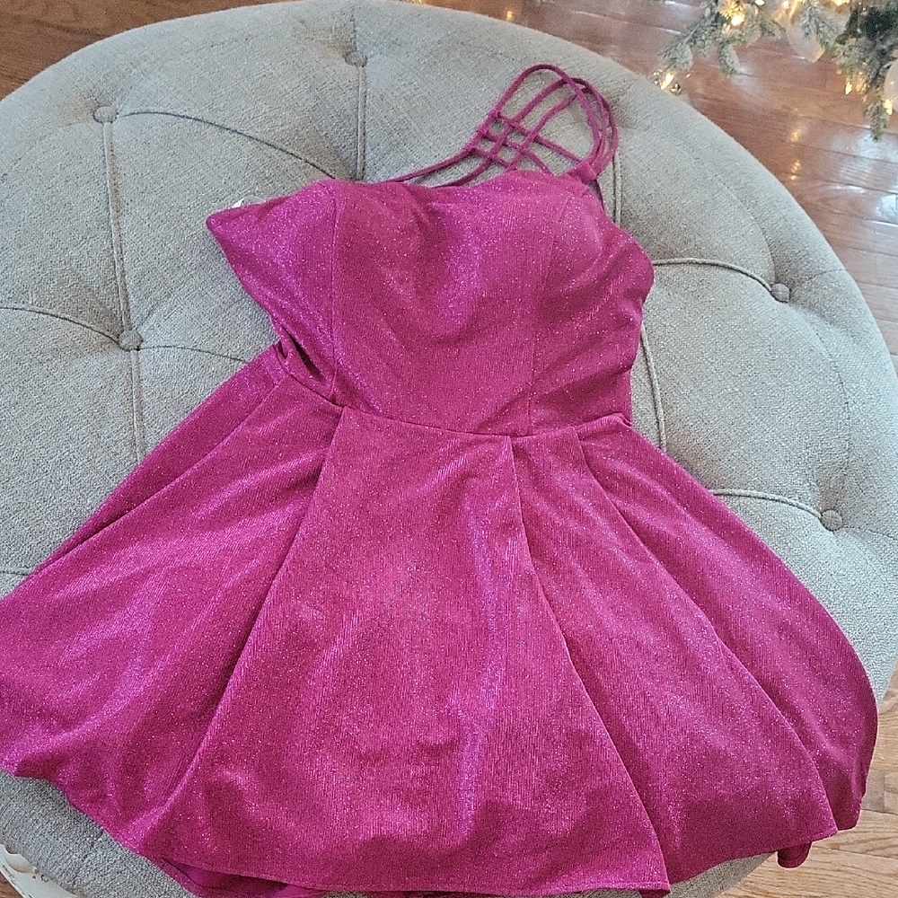 B Darlin Magenta Kids Formal Dress